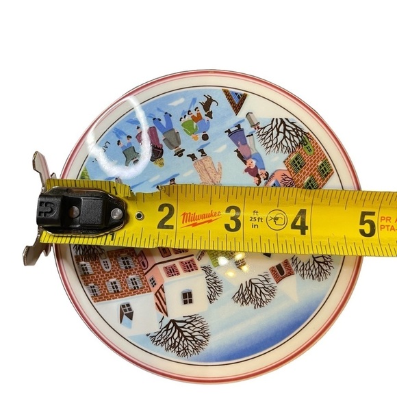 VTG Villeroy And Boch Porcelaine LaPlau Trinket Candy Dish Dancing Bear Village - Picture 12 of 12